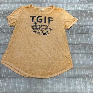 Maurice’s Graphic T-Shirt with TGIF Print